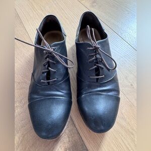 Coclico Brown Oxford Lace Up Flat Shoes